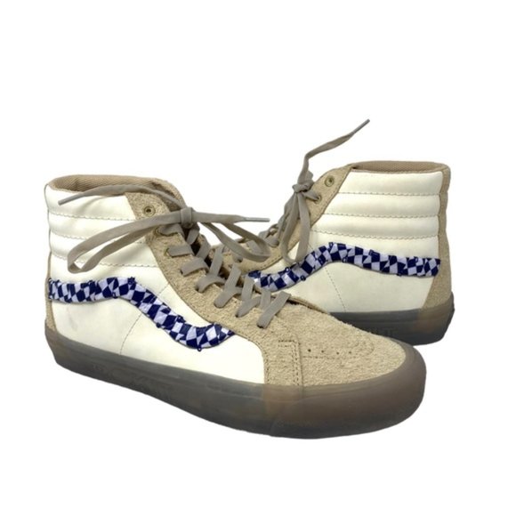 VANS x Rokit Sk8-Hi 38 DX Shoe Canvas Suede Skate Beige Women's Size VN0000SQBKV - Picture 3 of 9